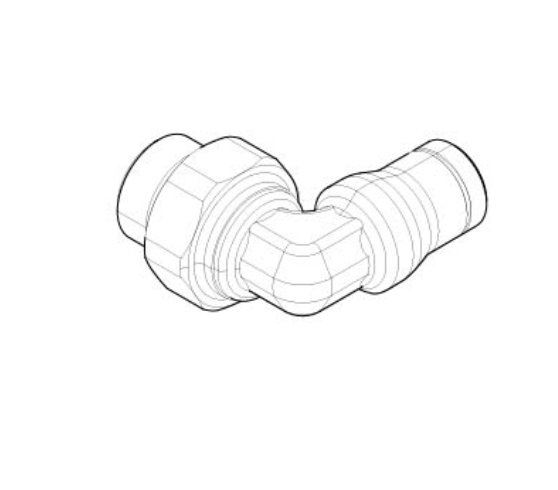 10852684 Sanremo Cafe Racer and Opera  Elbow fitting for top of the boiler for purge line 