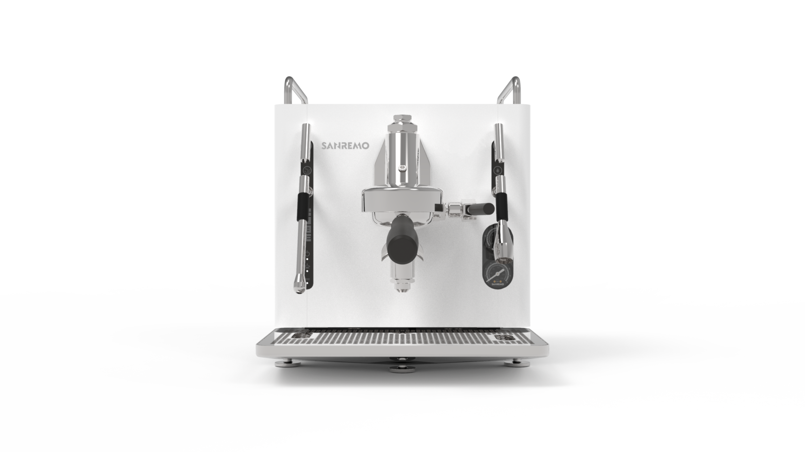 White Sanremo Cube front view