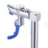 Commercial deck-mounted push-back glass filler faucet with adjustable flow and self-closing arm. Ideal for cafés, bars, restaurants, and beverage stations