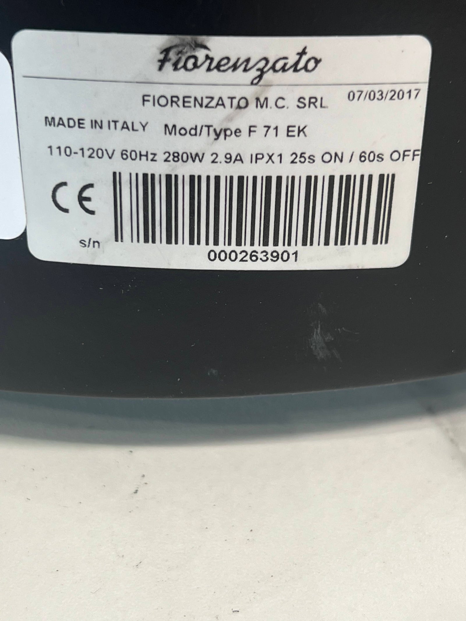 Fiorenzato F71 Built for High Volume Perfection