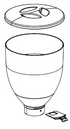 Fiorenzato Sanremo Grinder Bean Hopper Complete