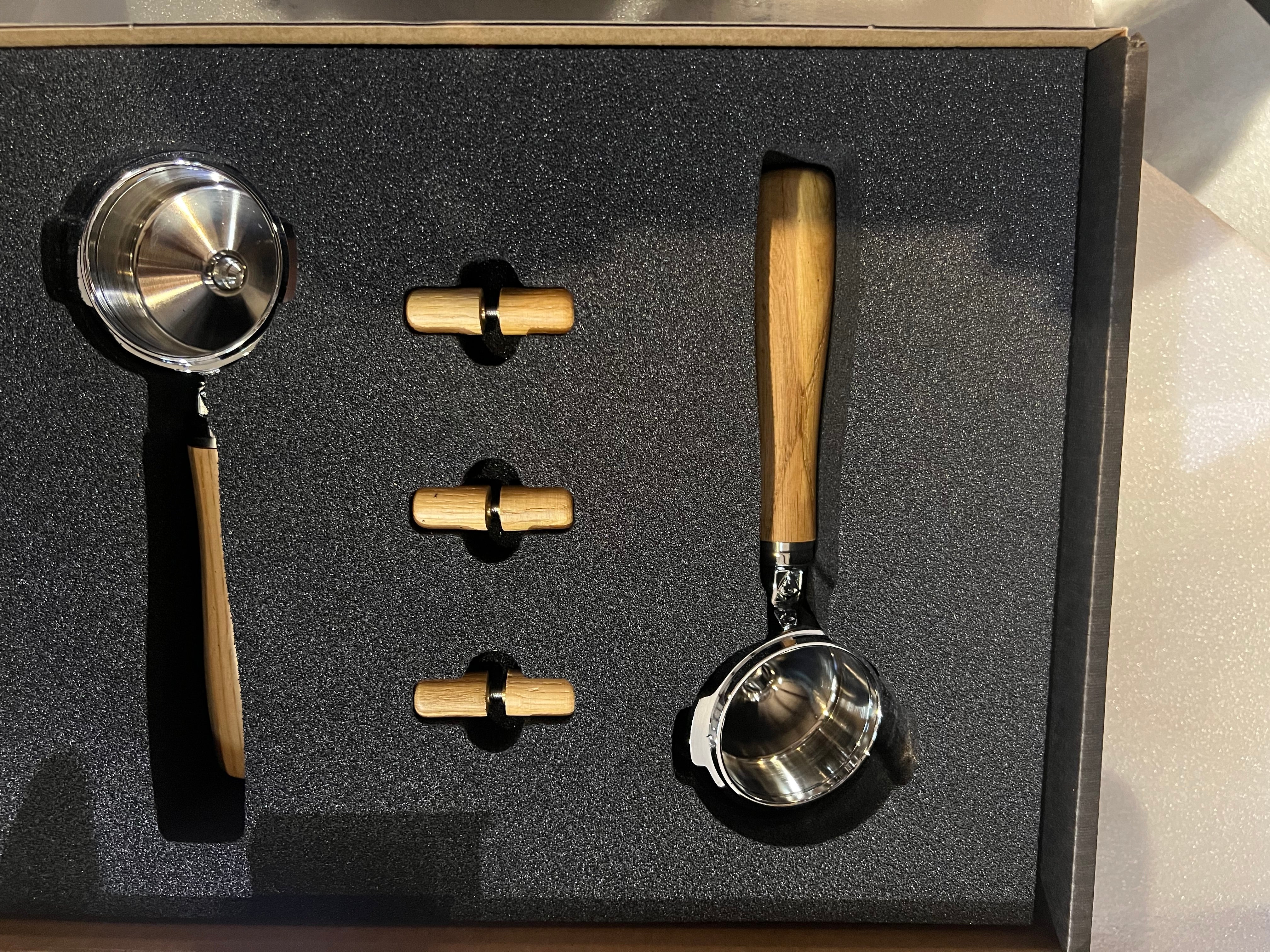 Sanremo YOU Wood Portafilter &amp; Lever Activator Kit