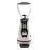 Macap Coffee grinder with clear top and black base on a white background