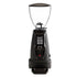 Black Macap Coffee grinder with clear top and black base on a white background