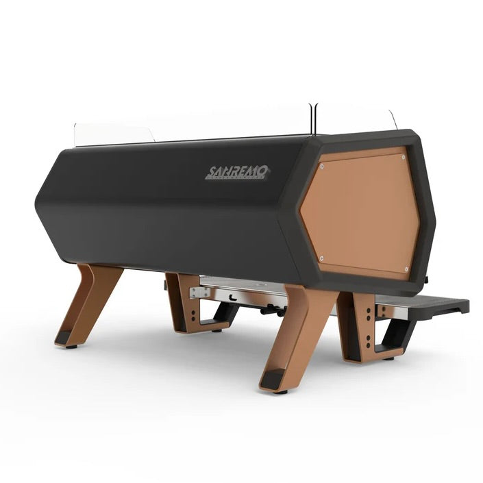 Sanremo D8 Standard Espresso Machine 2 Groups Black and Copper Special Edition