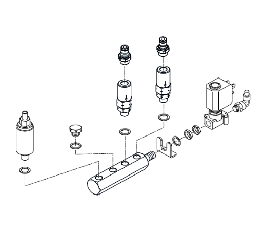 Sanremo 10053340  CR2 Purge Assembly for Commercial Espresso Machines