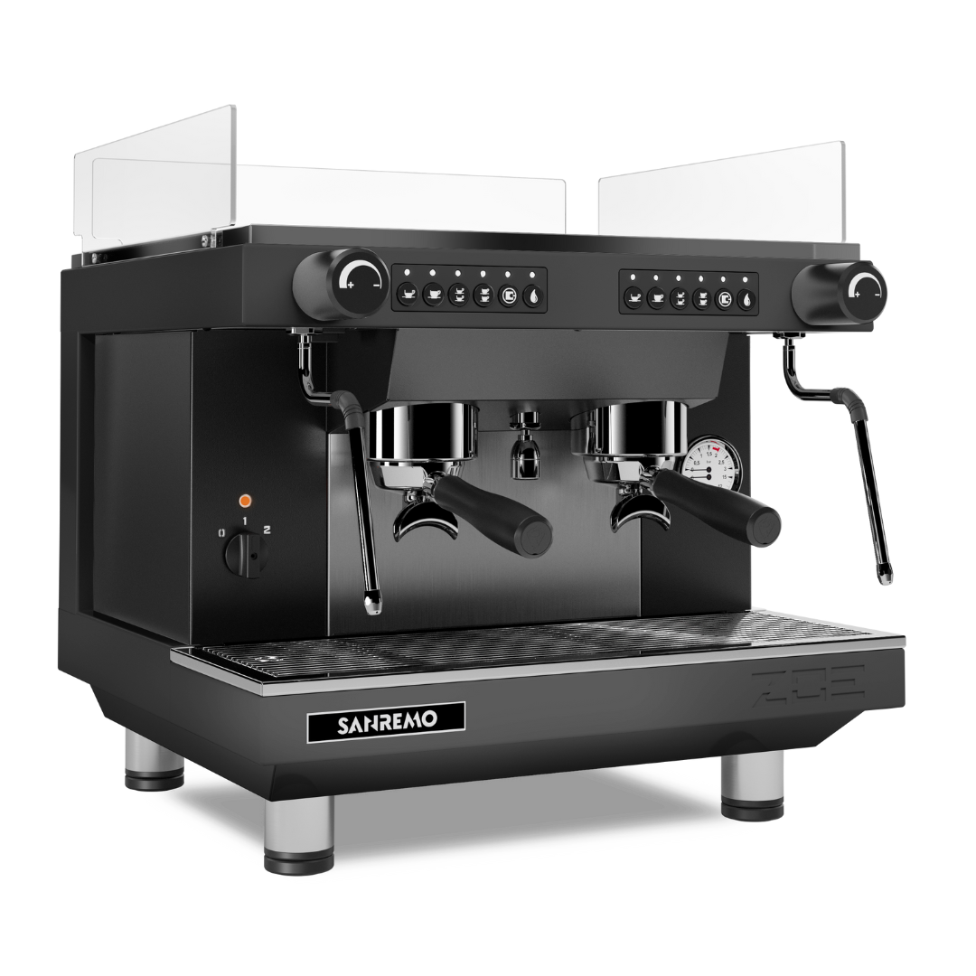 Sanremo ZOE Kompact Espresso Machine 2 Groups Black Professional
