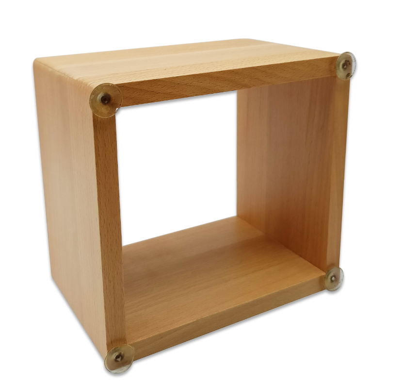 Genius Barista Tools Stainless Steel in Wooden Box Countertop Knock Box