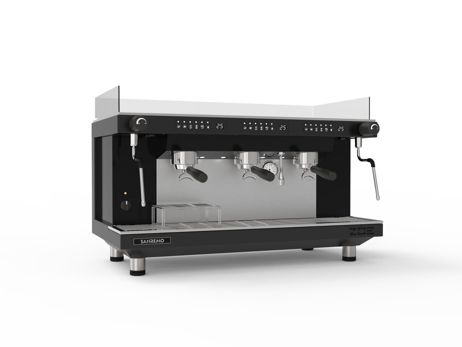 Sanremo ZOE Competition Tall Espresso Machine 3GR Black for professional café use 3-4