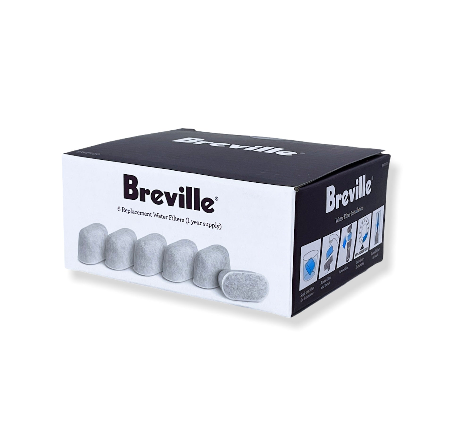 BREVILLE Replacement Water Filters (6 filters per box)