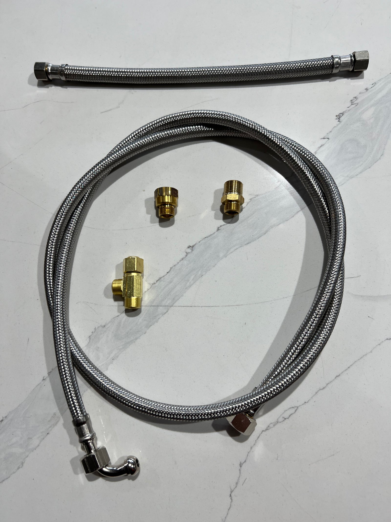 Water connection kit for commercial machines