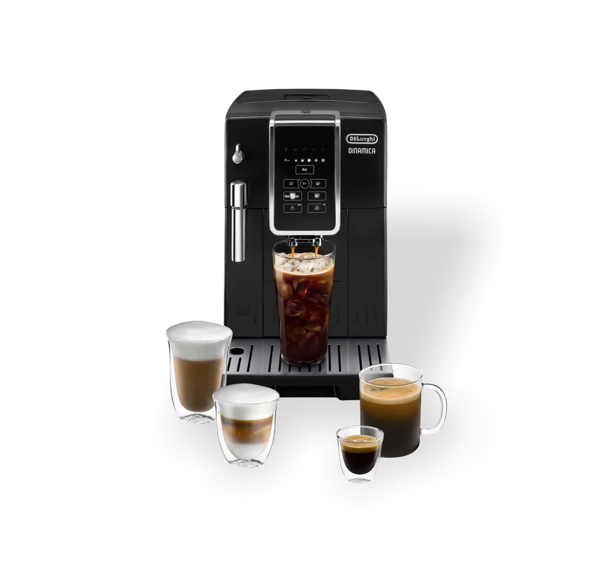 Delonghi Dinamica Espresso Machine with Iced Coffee - ECAM35020B