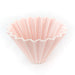PINK ORIGAMI COFFEE DRIPPER, MADE IN JAPAN WITH MINO PORCELAIN