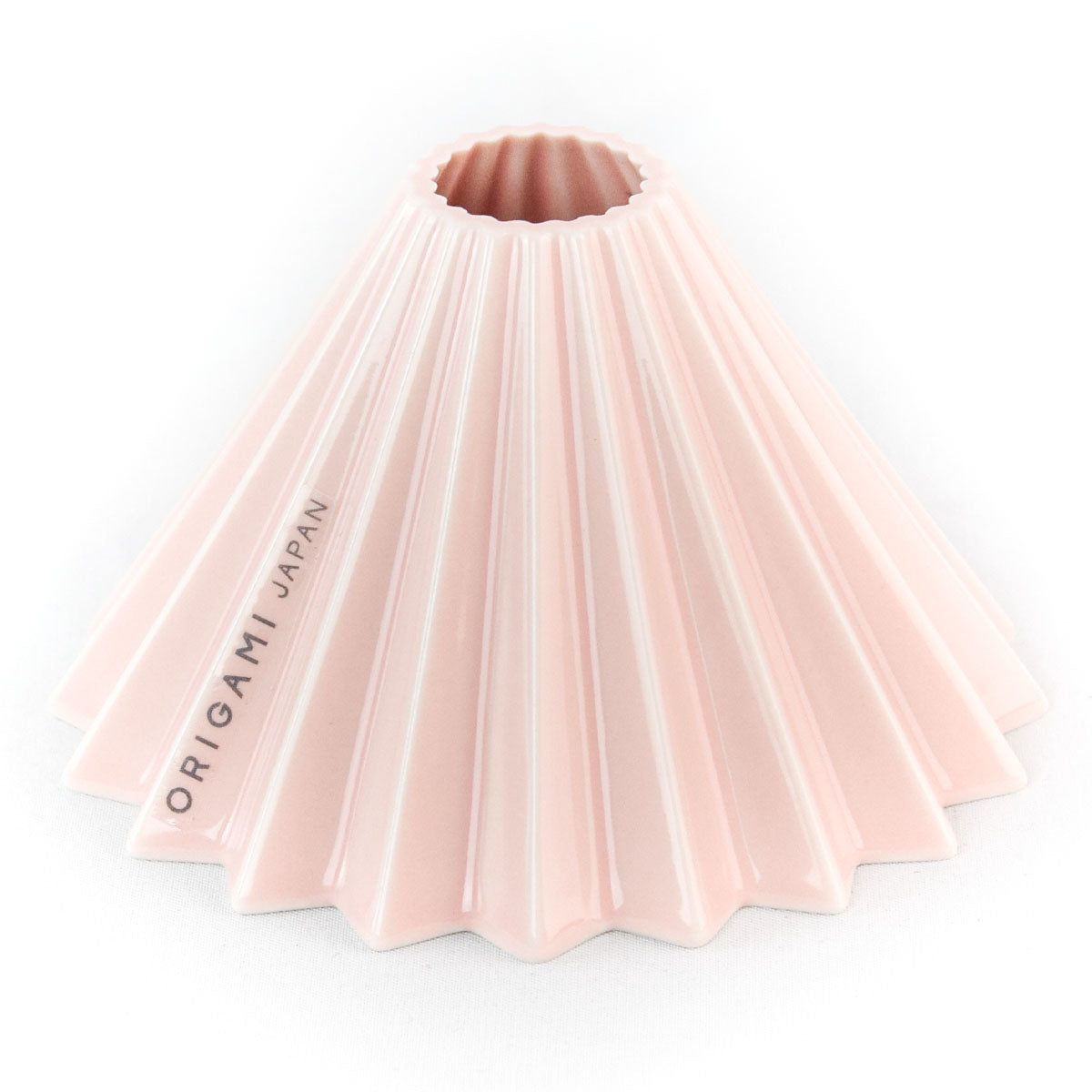 PINK ORIGAMI COFFEE DRIPPER, MADE IN JAPAN WITH MINO PORCELAIN